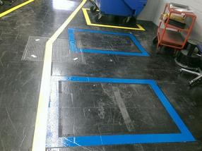 ABS-Markierungstechnik Industriehallenmarkierung